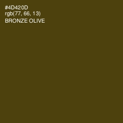 #4D420D - Bronze Olive Color Image